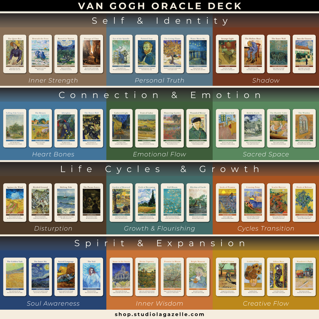 Van Gogh Oracle Deck: 48-Card Art-Inspired Set for Self-Discovery & Spiritual Growth